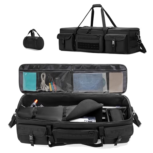 HODRANT Large Telescope Carrying Case, Soft Pad Telescope Travel Bag Compatible with Celestron Telescope, 40 inch Telescope Storage Bag with Fixed Buckles for Optical Tube & Tripod, Attached Small Bag - Image 1