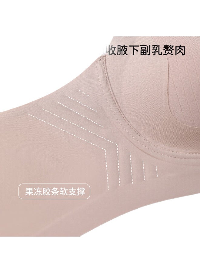 Fenton Women'S Soft Support Seamless Wire-Free Push-Up Bra With Large Cup Size, Chest Lift And Anti-Sagging, Side Breast Support Bra - Image 2