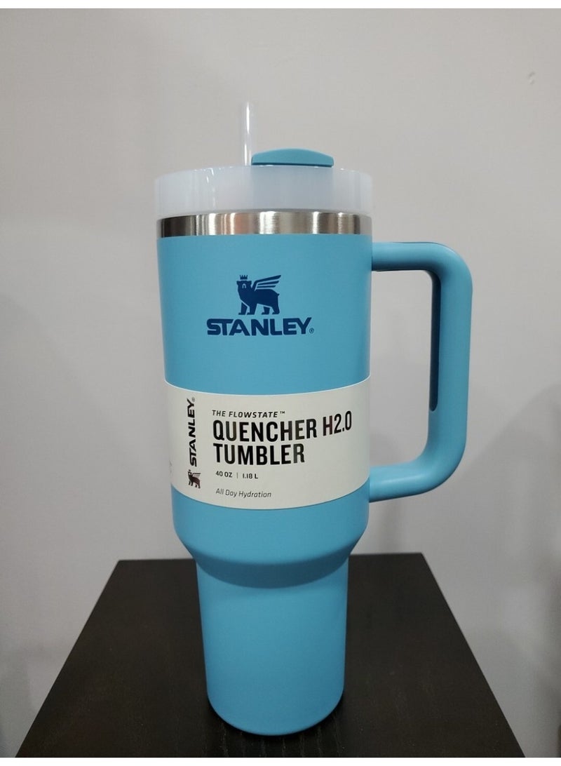 STANLEY 40 oz baby blue Stainless Steel Tumbler - Image 4