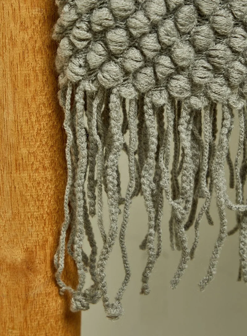 Noire Edit Grey Knitted Blanket 127*152Cm