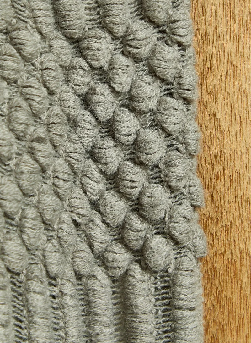 Noire Edit Grey Knitted Blanket 127*152Cm