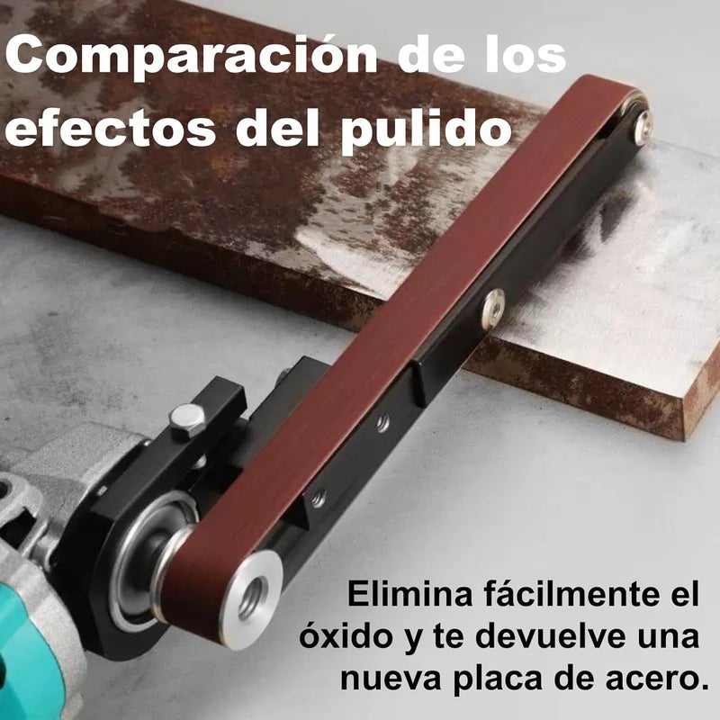 CHICIRIS Angle Grinder Conversion Tool, Grinder Tool Modified to Belt Sander Polisher Attachment, for 100 125 Disc Size, Multi-Purpose for DIY, Woodworking, Metalworking, and Home Improvement Projects - Image 3