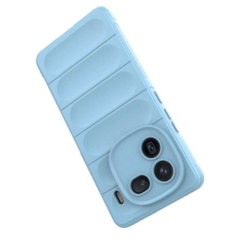 HuHa Case Cover For vivo iQOO 12 5G Magic Shield TPU + Flannel Phone Case(Dark Blue) - Image 4