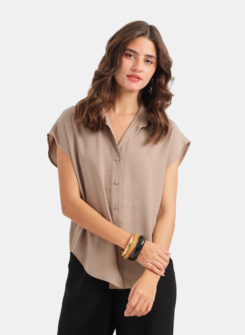 Carina Sleeveless Button-Down Shirt - Image 1