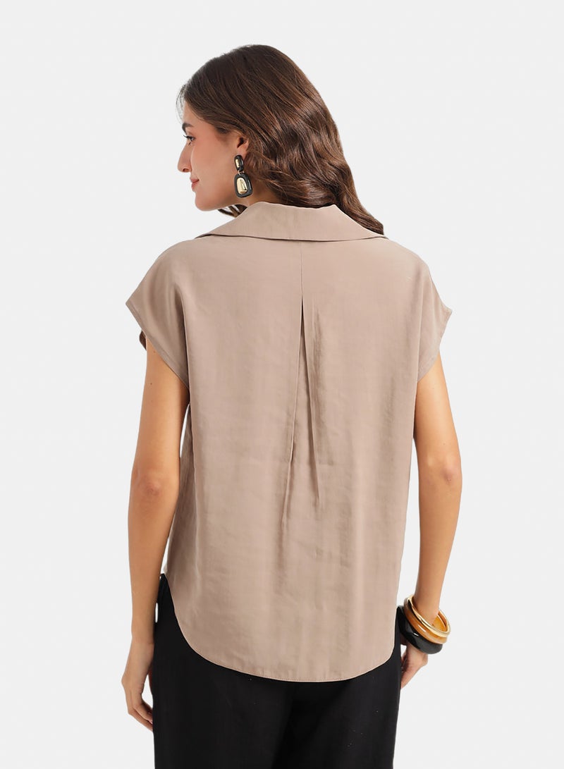 Carina Sleeveless Button-Down Shirt - Image 4
