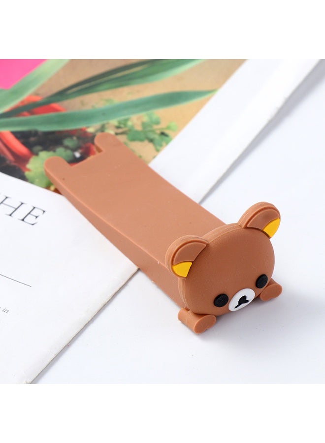 NIBEMINENT Baby Safety Creative Wedge Doorstop Cute Cartoon Dog Door Stopper Baby Protect Khaki  - Image 2