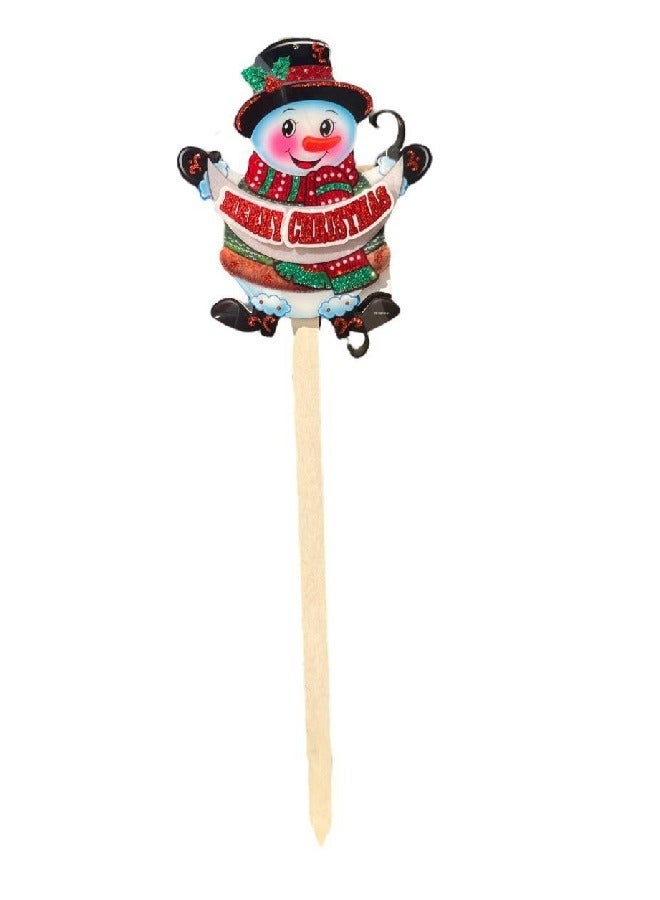 Christmas Decorations Outdoor  Christmas Decor  Lights Garden  snow man - Image 1