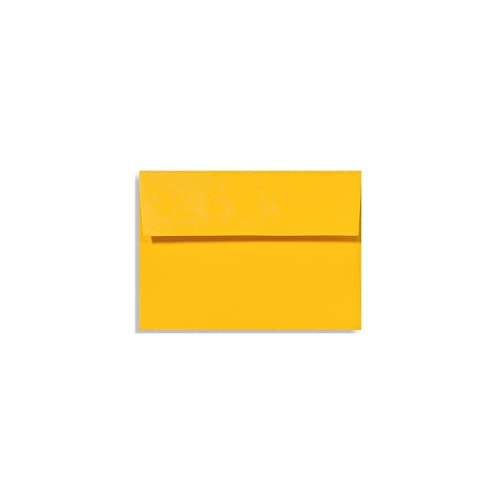 LUXPaper A6 Invitation Envelopes | Peel & Press | 4 3/4" x 6 1/2" | Sunflower Yellow | 80lb. Text | 50 Qty - Image 2