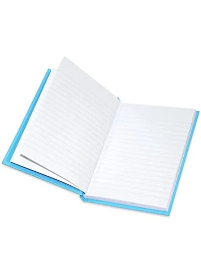 FIS Fsnba6N220 Single Line Neon Hard Cover Notebook 5 Pieces A6 Size Turquoise - Image 2