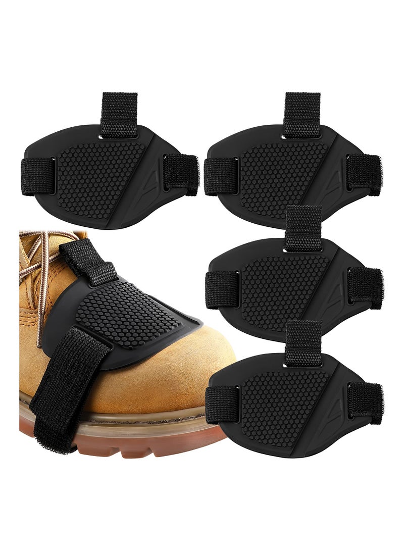 كابتن تيك Motorcycle Gear Shift Pads, Rubber Shoe Cover Accessories for Clutch Protection, 4-Piece Set for Men and Women, Essential Gear Shifter Protection. - Image 1