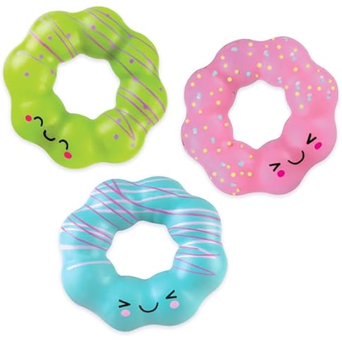 Orb Factory ORB Curiosities Mochi Donut Bracelet 3 Pack - Stretch, Squish, and Squeeze These Wearable Kawaii Squishy, Stretchy, Flexible, Fidget / Sensory Toys for Kids and Adults - Fun Soft, Tactile Wrist Bands - Image 2