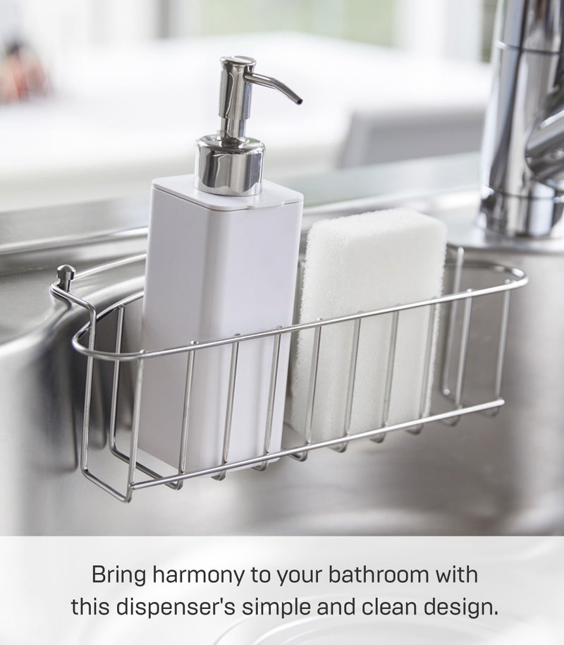 Yamazaki Home Tower Refillable Hand Soap Dispenser with Pump | Bathroom, Kitchen - Abs Plastic - 8.5 Fluid Oz., 250 Milliliters - Image 4