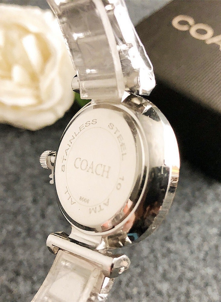 COACH Store Coach Women's Wrist Watch Silver & Rose Gold Iconic Quartz - Image 4