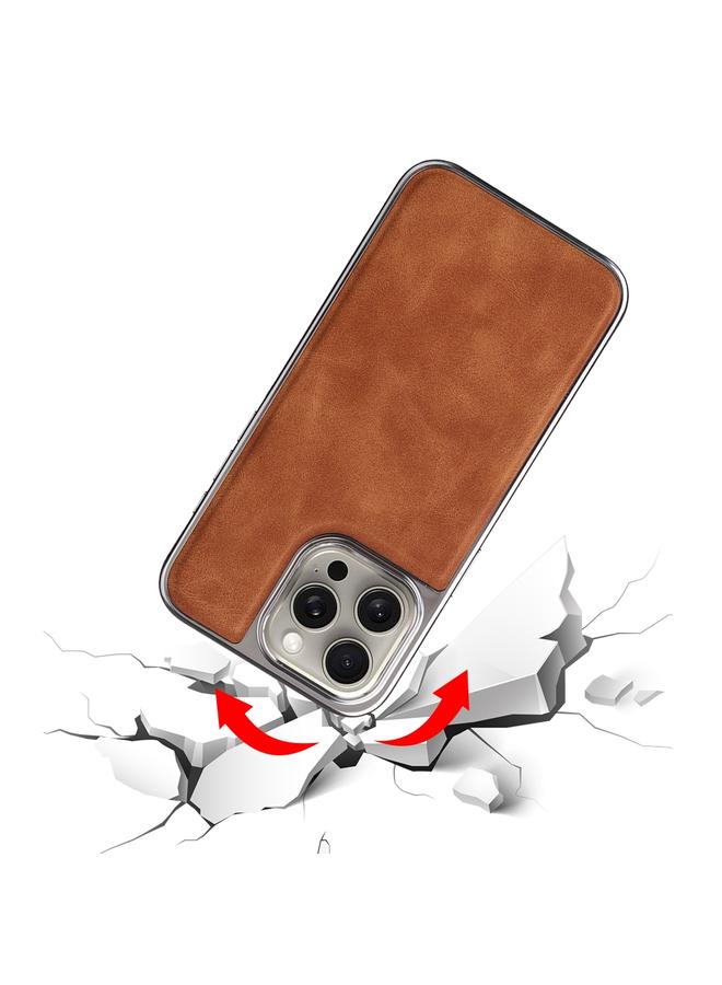 S-TOP Case For iPhone 13 Electroplated Side PU Hybrid TPU MagSafe Phone Case - Image 3