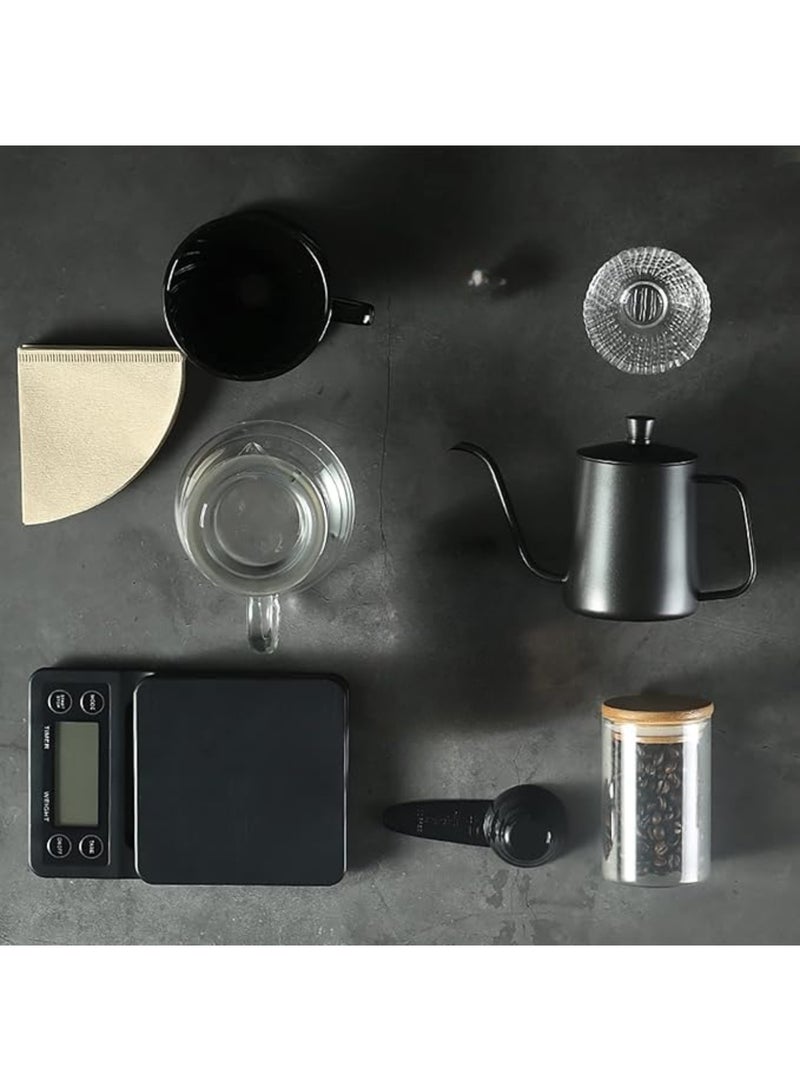 ماس طقم ماكينة تحضير القهوة V60 - طقم تنقيط قهوة مكون من 10 قطع مع حقيبة سفر محمولة - Image 3
