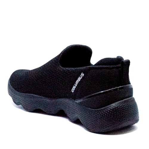 Columbus Sports Shoes - Running Shoes|Walking Shoes| Training & Gym Shoe | Outdoors Shoe for Men (Massager-01) (Black & Silver),UK-08 - Image 4