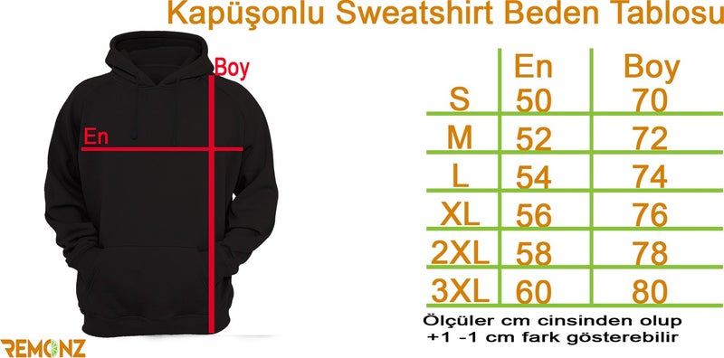 Remonz Lotr Lord of the Rings Printed 3 Yarn Raised, Inside Polar Fleece, THICK (600GR) Hoodie - Image 4