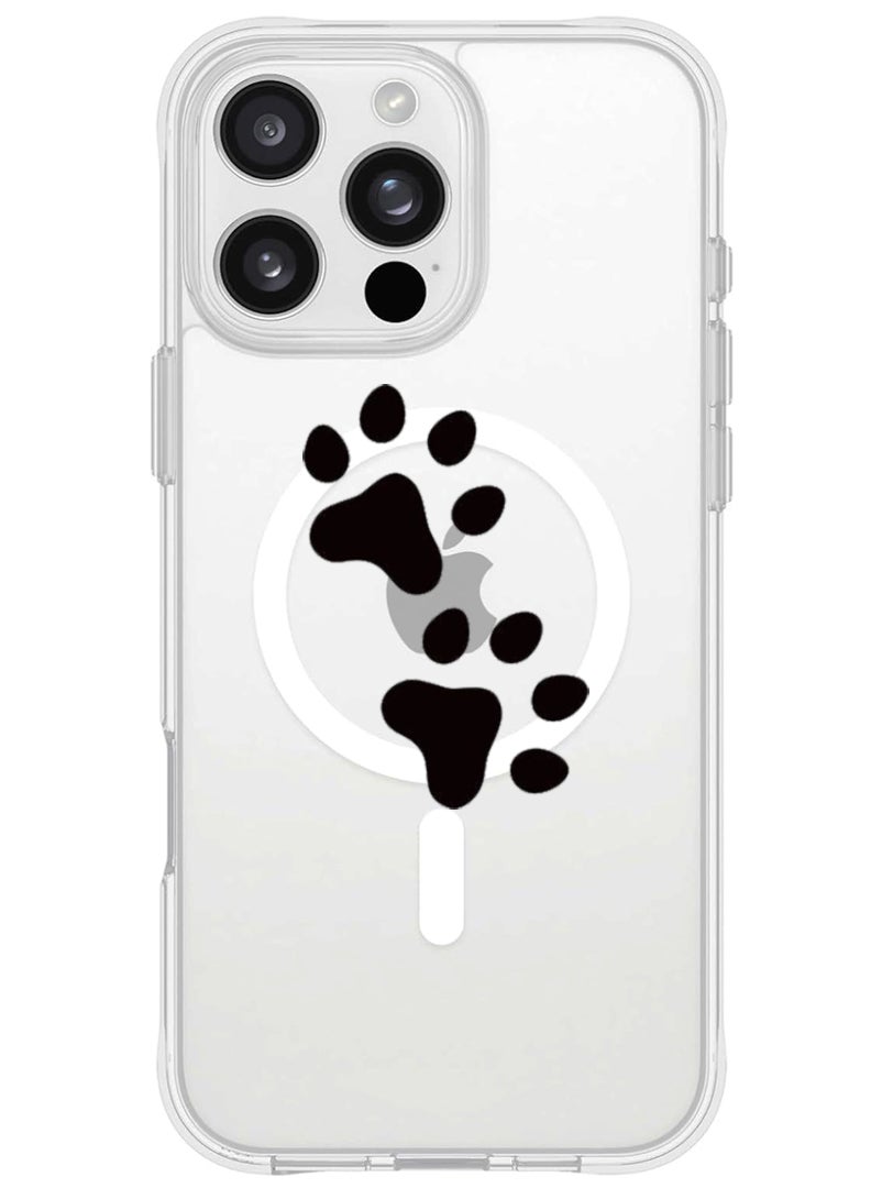 Theodor iPhone 16 Pro Magsafe Magnetic Case for iPhone Compatible with Wireless Charging, Shockproof Phone Bumper Cover - Paw - Image 1