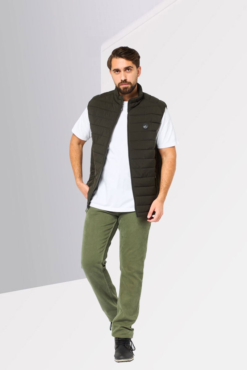 Michael Kors Men Quilted Puffer Vest Jacket, Olive - Image 2