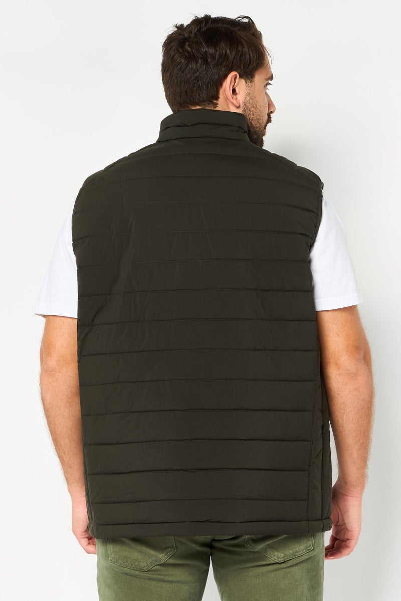 Michael Kors Men Quilted Puffer Vest Jacket, Olive - Image 4