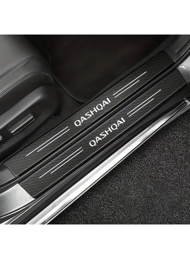 4 In 1 Threshold Protector For X Trail Scratch Resistant Carbon Fiber Easy Install - Image 5