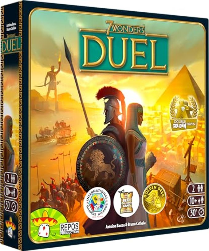 Asmodee 7 Wonders Duel Board Game BASE GAME Intense Two-Player Battles in the Ancient World, Strategy Game for Kids and Adults, Ages 10+, 2 Players, 30 Minute Playtime - Image 3