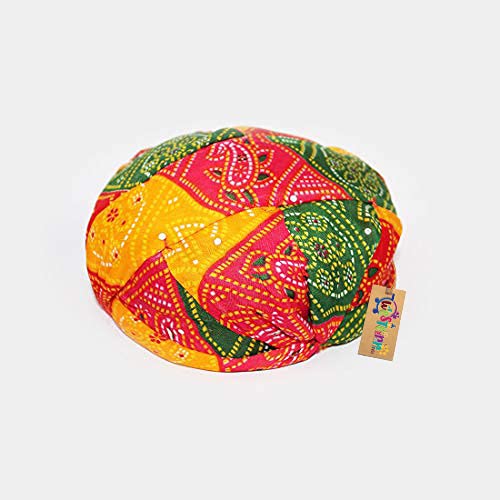 Western Era Rajasthani Traditional Pagdi Safa for Marriage Mehandi Holi Function Decoration for Kids, Men and Women (Free Size) (Pack of 2) - Image 3