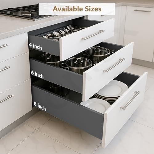 Plantex Tandem Box Drawer for Kitchen/Soft Close Tandem Box for Modular Kitchen/Tandem Basket/Load Capacity Upto 45 Kg - Grey (20 x 6 inch) - Image 5