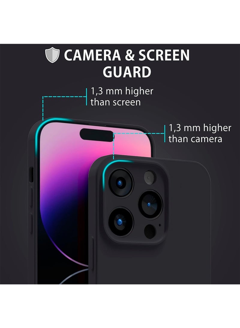 WRISTWISE Case Cover for iPhone 14 Pro - [Camera All-Round Protection] [Soft Microfiber Lining Anti-Scratch] Shockproof Phone Case Cover, Black - Image 4
