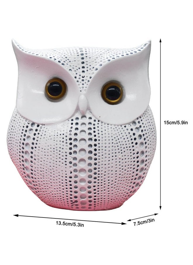 Saugat Traders - Saugat Traders Owl Statue for Home Decor Good Luck Vastu White Owl Showpiece for Living Room Bedroom Office Decoration Figurines Gift Item - Image 1