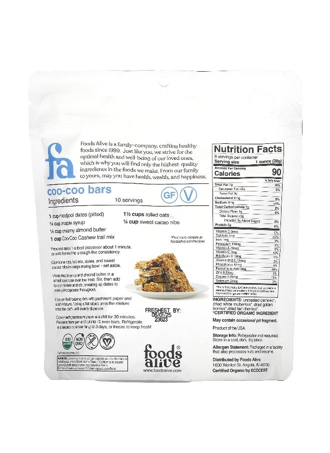 Foods Alive Foods Alive, Organic Trail Mix, Coo, Coo, Cashew, 8 oz (227 g)  - Image 2
