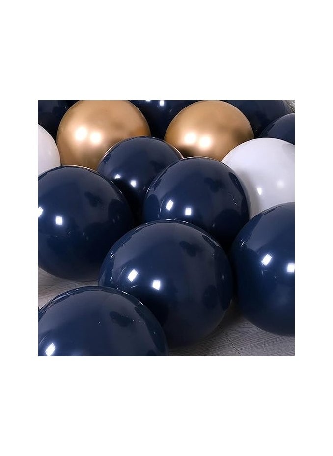 سيمبرتكس عبوة بالونات ملونة متنوعة من مختلف الألوان النابضة بالحياة مثالية لأعياد الميلاد والحفلات وحفلات الزفاف والاحتفالات بالونات لاتكس متينة للمتعة وديكورات المناسبات الاحتفالية (أزرق داكن clr) - Image 2