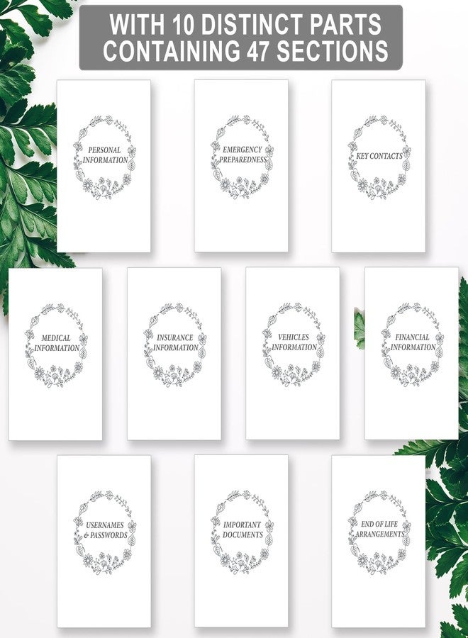 SIMSIMY End of Life Planner, Guided Estate Planning Organizer Notebook, Final Arrangements Organizer for Beneficiary, Will Preparation, Last Wishes & Funeral Planning, In Case of Death Organizer, 8.4x11" - Image 3