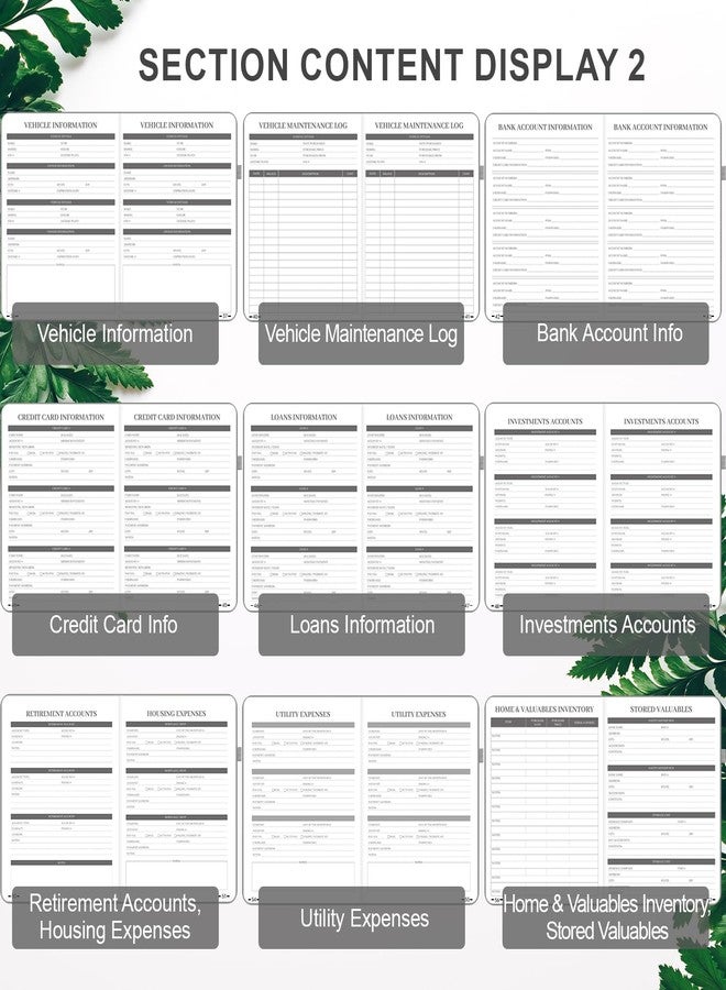 SIMSIMY End of Life Planner, Guided Estate Planning Organizer Notebook, Final Arrangements Organizer for Beneficiary, Will Preparation, Last Wishes & Funeral Planning, In Case of Death Organizer, 8.4x11" - Image 5