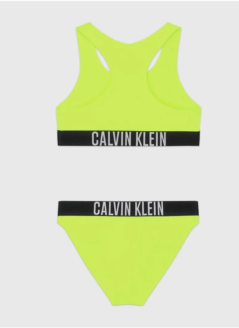 CALVIN KLEIN Kids Logo Bralette Bikini Set