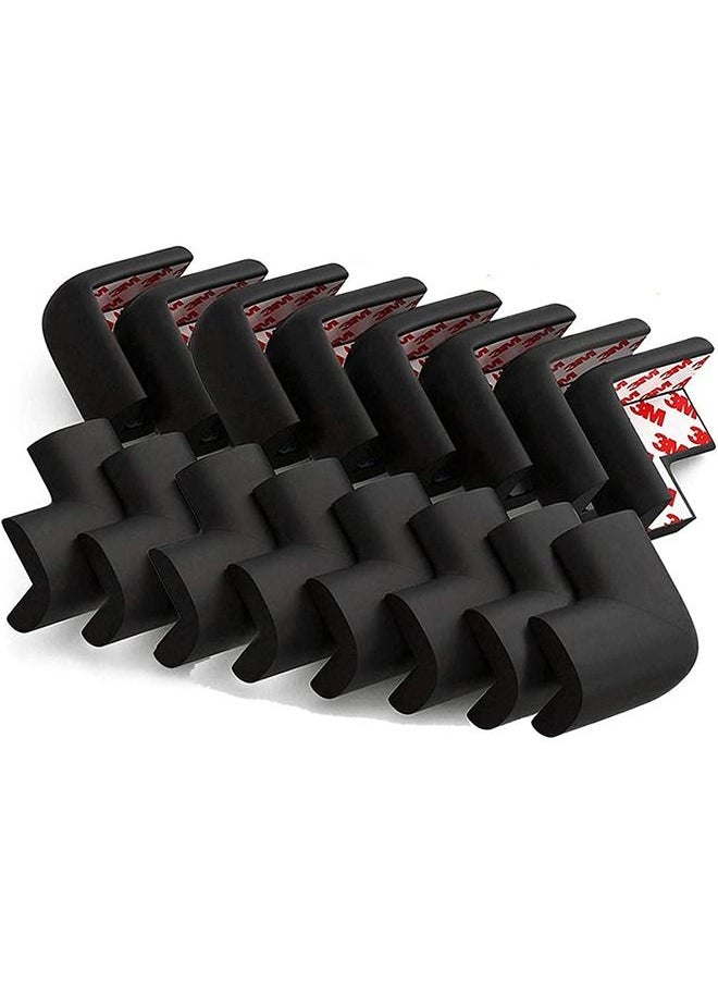BAYBEE Baby Safety Corner Protector Pack of 16Pcs Table Corner Guards Baby Proofing Corner Guards  3M Pre Taped Corner Protectors Child Safety Edge Guards Black  - Image 1