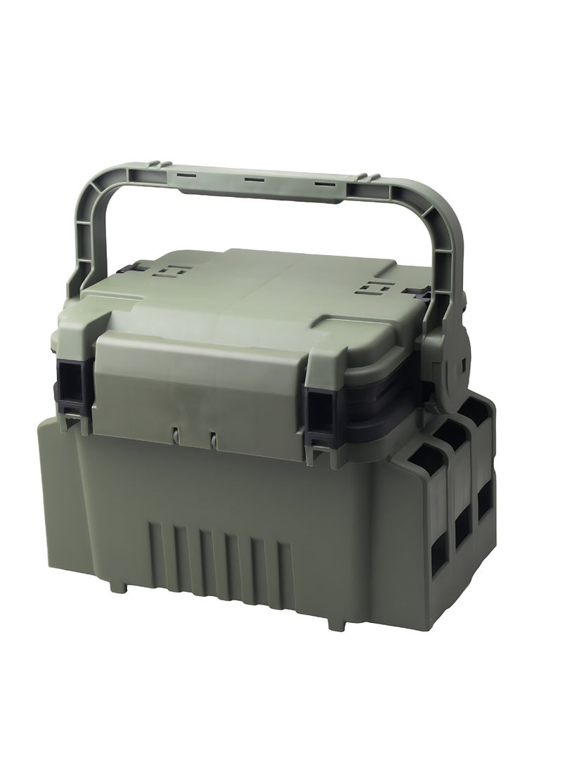 general Fishing multi-functional storage box, fish box storage box, sea fishing, rock fishing, can sit on reinforcement, thickening, large capacity, multi-layer - Image 1