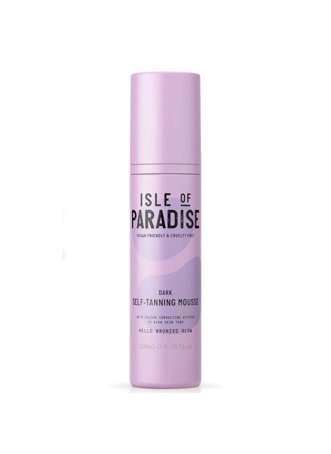 ISLE OF PARADISE SELF-TANNING MOUSSE - DARK 200ML 