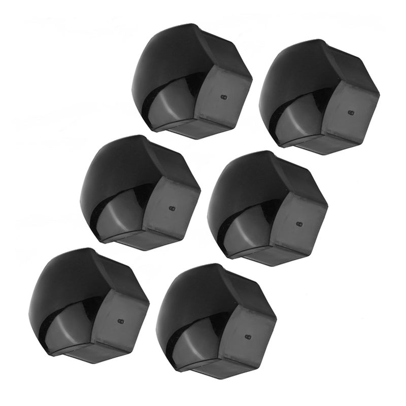 Black Nylon PA66 Wheel Nut Cover Caps Set 20 Pcs For 21mm Screws Antitheft Protection - Image 5