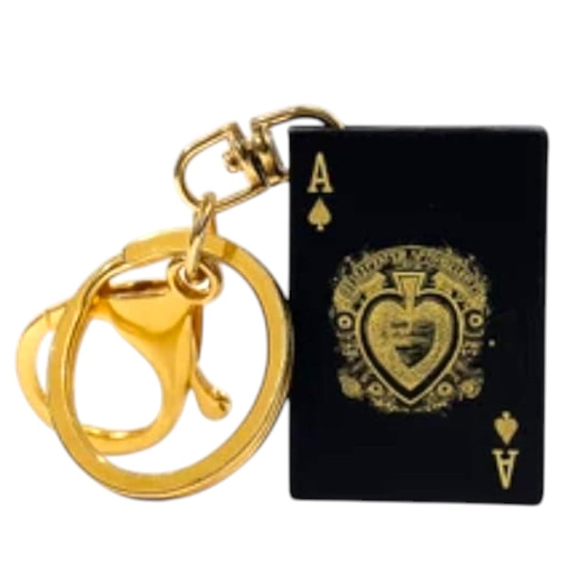 SJPACK JPack Refillable Metal Side Slider Playing Card Ace/ikka Print With Key Chain | Windproof Jet Flame | Pocket Lighter Cigarette Lighter Stylish Look (ikka key chain) - Image 1