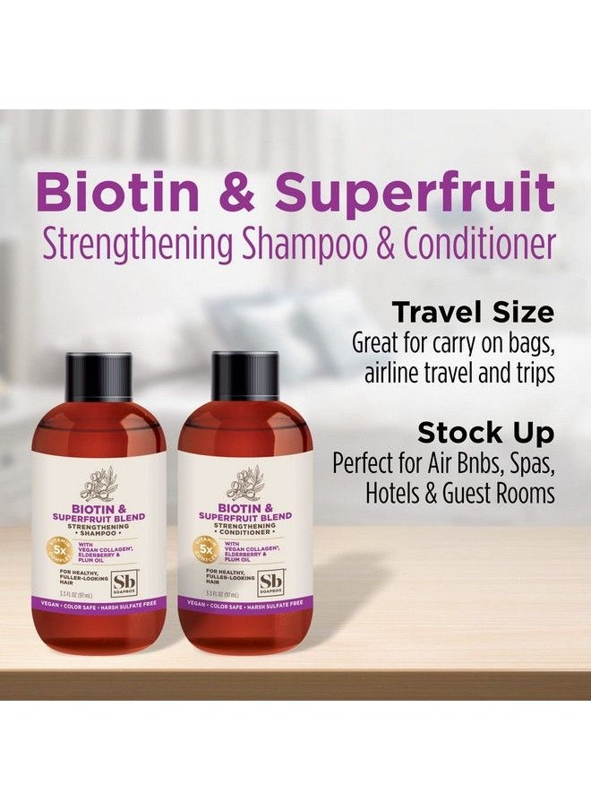 Biotin Conditioner Travel Size Biotin & Collagen Super Fruit Bulk 24 Pack Travel Toiletries | Volumizing & Softening Conditioner To Promote Hair Growth Strength 24Pack 3.3 Oz Each - pzsku/ZEABEFE65D93E23DABC8DZ/45/_/1683531035/18ae4412-15ab-4c81-89eb-8cfa228a1c77