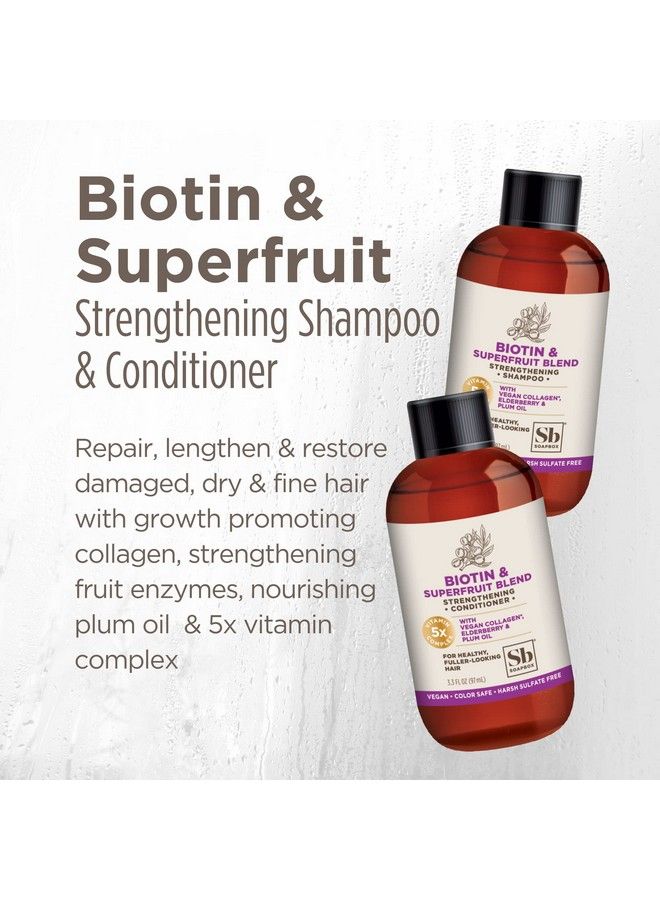 Soapbox Biotin Conditioner Travel Size Biotin & Collagen Super Fruit Bulk 24 Pack Travel Toiletries | Volumizing & Softening Conditioner To Promote Hair Growth Strength 24Pack 3.3 Oz Each - Image 4