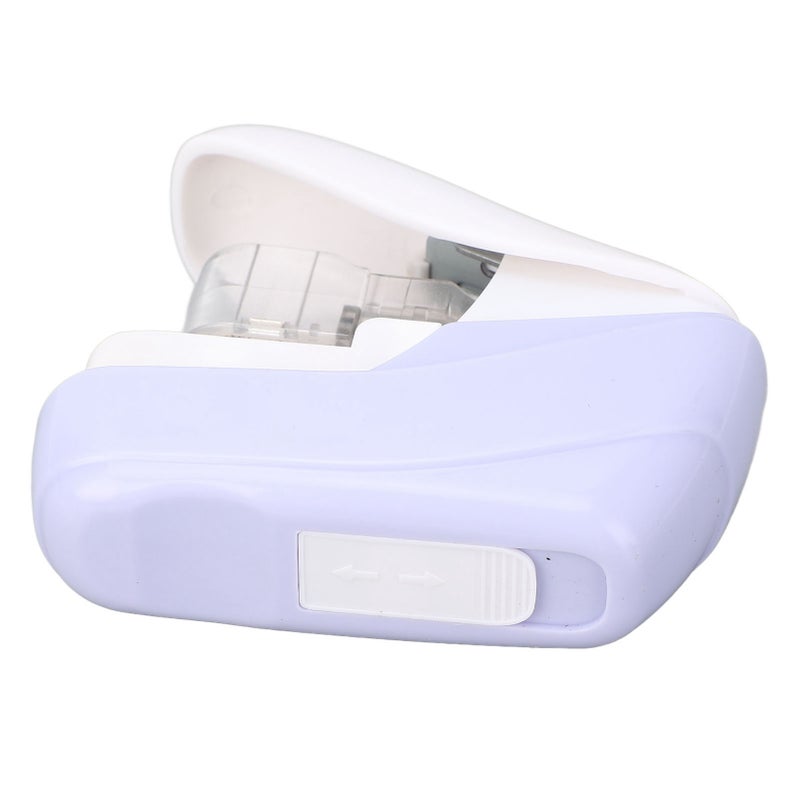 Stapleless Stapler Hand Press Crimper Paper Stapling Machine for Home School Office 4 Pages Binding Capacity Purple - Image 5