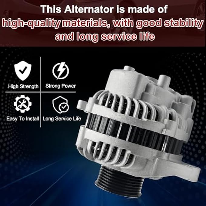 Hsbhlsnx 11176N Alternator Compatible with Honda Civic 1.8L 2006-2011 11176 31100RNAA01 31100RNAA012M2 11176N 31100RNAA01RM AHGA67 A002TC1391 - Image 3