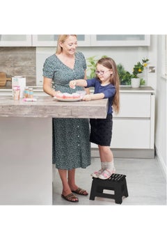 Cool Baby Cool Baby Folding Step Stool Multipurpose Large Medium Heavy Duty Foldable Home Kitchen Black  - Image 4