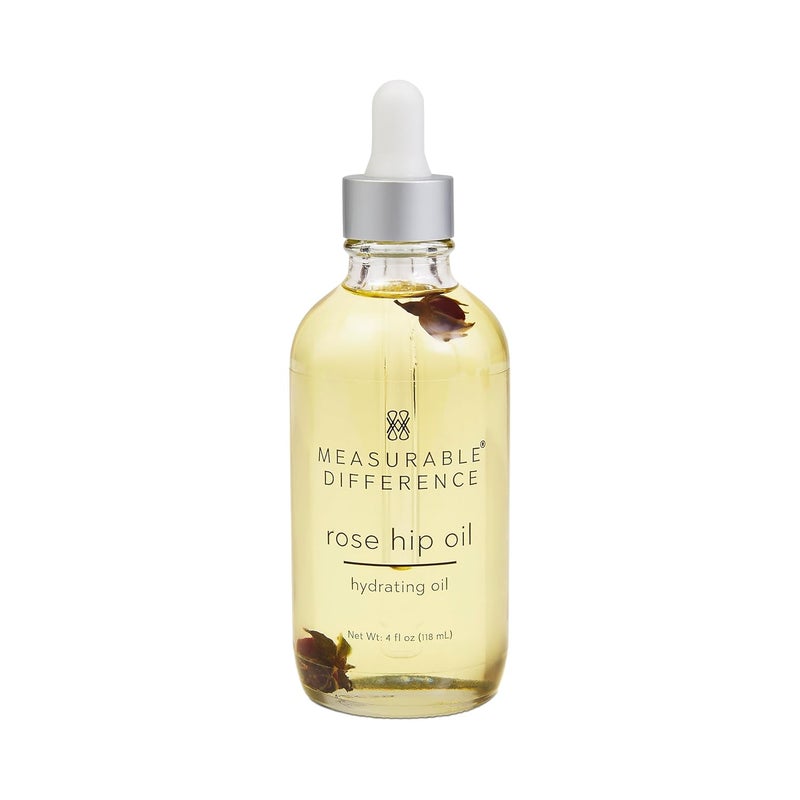 Measurable Difference Measurable Difference Rosehip Oil for Face & Body | Blend with Olive oil & Aloe Vera | Face Moisturizer for Anti-Aging, Fine Lines | Improves Skin Tone & Fades Scars | 4 oz