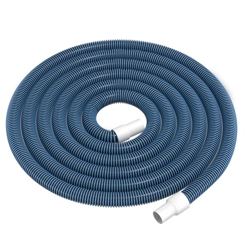 OSMOFUZE Pool Vacuum Hose, Heavy Duty Manual Swimming Pool Cleaner Hose With Swivel Cuff for Above Ground and Inground Pools, 1-1/4 Inch x 27 Ft - Image 1