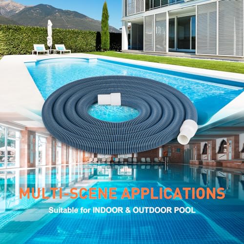OSMOFUZE Pool Vacuum Hose, Heavy Duty Manual Swimming Pool Cleaner Hose With Swivel Cuff for Above Ground and Inground Pools, 1-1/4 Inch x 27 Ft - Image 5