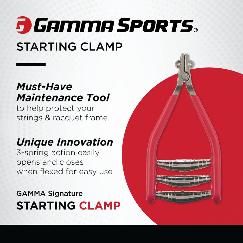 Gamma Sports Starting Clamp, Red/Silver - Image 2