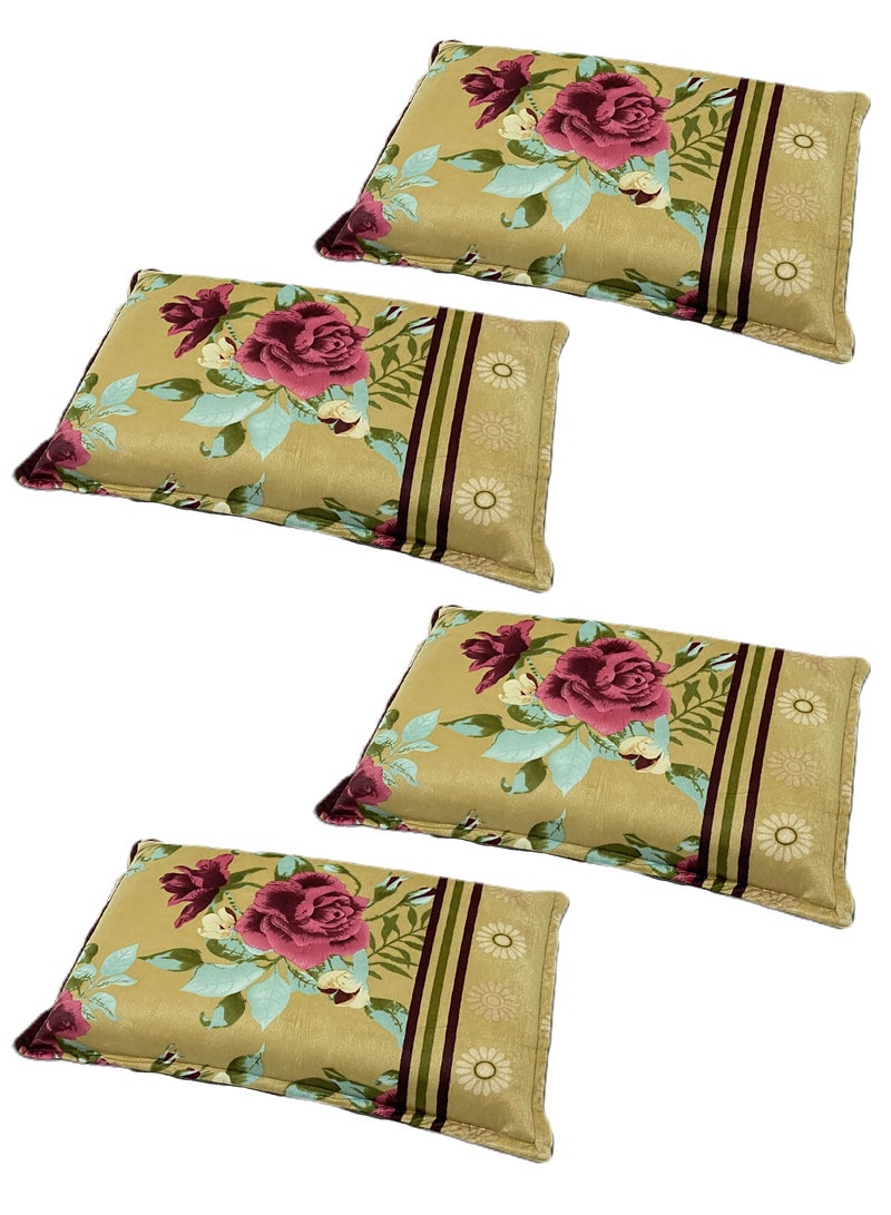 Sleep night Floral 4 Piece Pillow Case Set 50x75cm - Image 1